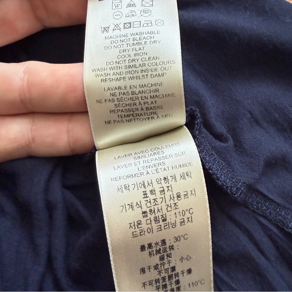 Burberry nova check teal reversible vneck top Small/medium - Picture 11 of 12